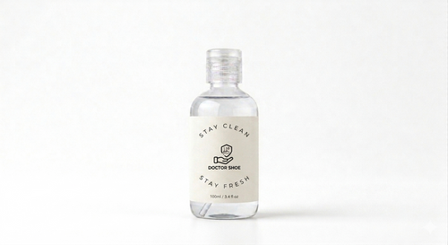 Bottle of 'Stay Clean Stay Fresh' cleaner on a white background